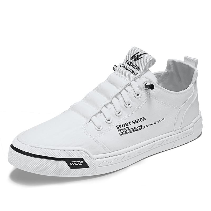 Breathable Men's Shoes Mesh Board Shoes Soft Soled Casual Sports Shoes Youth Trend Sneakers Slip-on Canvas Shoes Flat Footwear