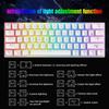 RGB Backlit 61-Key Mechanical Gaming Keyboard with Hot-swappable Red Switches and Full-key Anti-ghosting, Perfect for Office and Gaming.