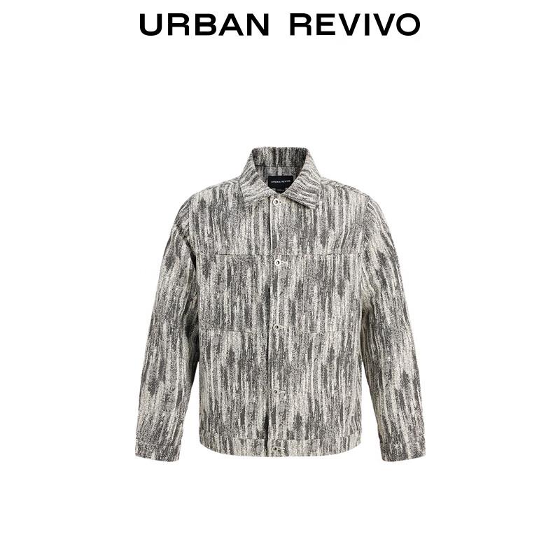 UR Men's Gradient Texture Casual Jacket