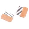 1Pc Wooden Handle Comb Cleaner Delicate Cleaning Removable Hair Brush Comb Cleaner Tool Handle Embeded Tool