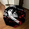 1PC Sword Blood Automatic Open/Close Umbrella with Windproof, 8-Rib Sturdy Canopy, Durable Ribs, Fashionable Design, Outdoor Accessory, Fun Prin, Holi