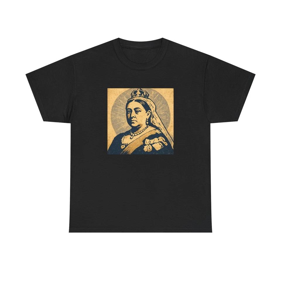 Unisex Adult T Shirt Queen Victoria Retro Regal Graphic L