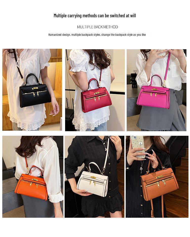 Women's Classic Kelly Style Crossbody Bag - Versatile Shoulder Handbag for Trendy Work & Commute