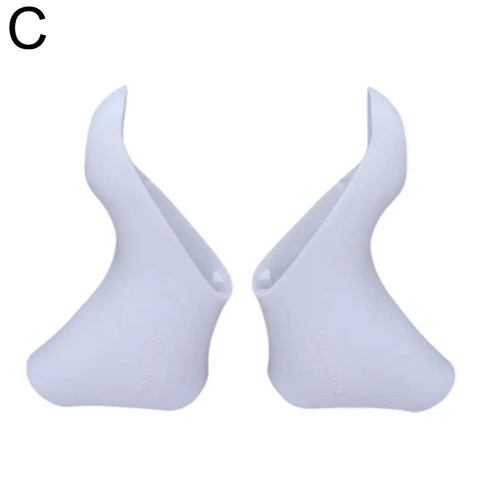 Прочные Резиновые Ручки Руля для Шоссейного Велосипеда, Защитные Грипсы для Манеток Велосипеда, Ремонт Велосипеда, Апгрейд белый