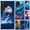 Humpback Whale Sea Giant Phone Case for Samsung Galaxy S26 S24 S23 Ultra S25 Edge S22 S21 Plus S20 FE + Soft Print Shell Funda G