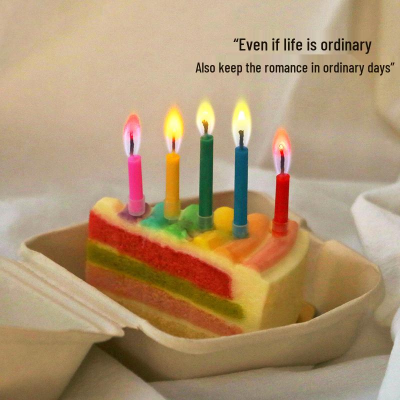 Surprise Music Singing Cake Candles with Candy Confetti Fountain for Birthday Parties