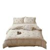Spring/Summer Floral Embroidered Pure Cotton Linen 4-Piece Set - Soft, Skin-Friendly, 100% Cotton