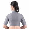 Women’s Solid Collar Neck Readymade Saree Blouse | Front Open Non Padded | Half Sleeve Art Silk Blouse