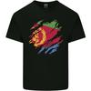 Gescheurde Eritrese Vlag Eritrea Vlagdag Voetbal Kinder T-shirt Kinder