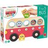 Educational Toy - GOULA - Counting Bus 1 To 5 - Wood - 5 Characters - Self-correcting System