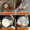 ZISIZ 304 Stainless Steel Apple-Shaped Soup Pot