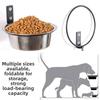 Foldable Hanging Pet Bowl Anti Slip Wall Mounted Cat Food Water Bowl Multifunction Anti Vomiting Stationary Dog Cage Bowl