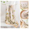 Mulberry Silk Square Scarf Women Green Neckerchief Versatile Decorative Gift
