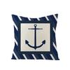 Dekorative Kissenbezüge für Sofas x Zoll Marineblau Kissenbezug Anker-Aufdruck Kissenbezug Outdoor Heimdekoration Kissenbezüge