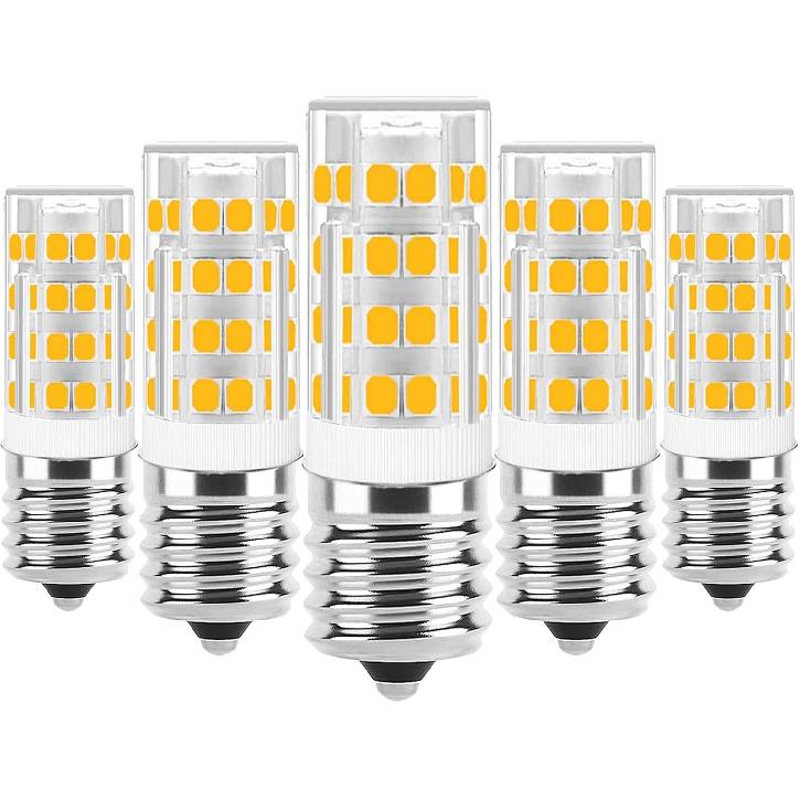 E17 LED Bulb Dimmable,E17 Intermediate Base,T7 4W 40W Incandescent Equivalent,Daylight White 6000K,Fit for Over Stove Appliance, Range Hood,