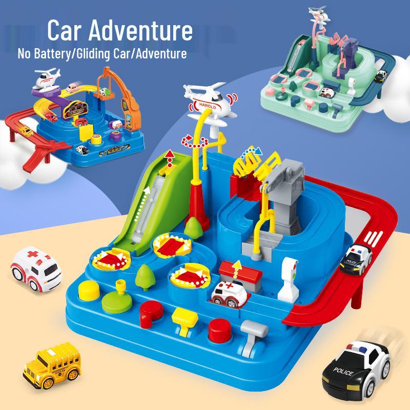 

Double-Layer Adventure Track Set: Children s Educational Space Car Toy