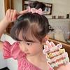 Pearl Bow Hair Tie for Girls - Sweet Flower Rubber Band Hair Accessory