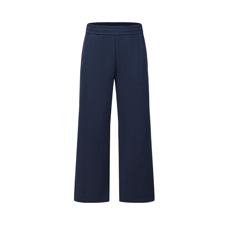 FILA Fleece Lined Comfortable Stylish Classic Retro Tennis Casual Versatile Loose Knit Sports Pants Men bottoms Sky-Blue A11M613610FBU