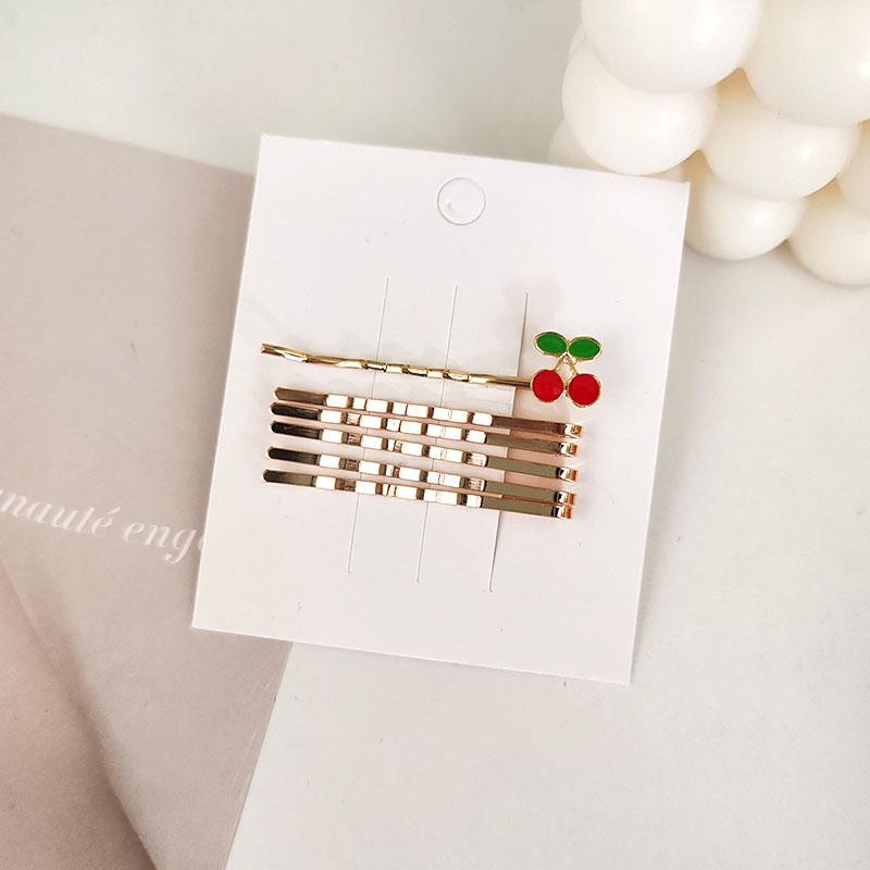 

6 шт. Милые заколки для волос из сплава в виде вишни и клубники, боковые зажимы для волос, заколки для девочек, женщин, детей, аксессуары для волос для вечеринок, ободок