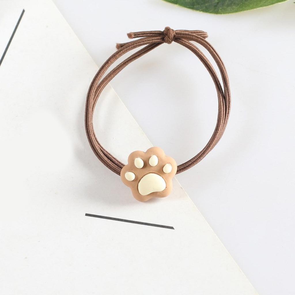 Cartoon Kitten Paw Style Cat Paw Hair Tie Hair Rope Strong Hold Christmas Costume Cat Paw Cute Hair Rope Non-Slip