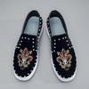New Men Leather Casual Shoes Fashion Rivet Flat Leisure Shoes Young Man Cool Slip-on Loafers