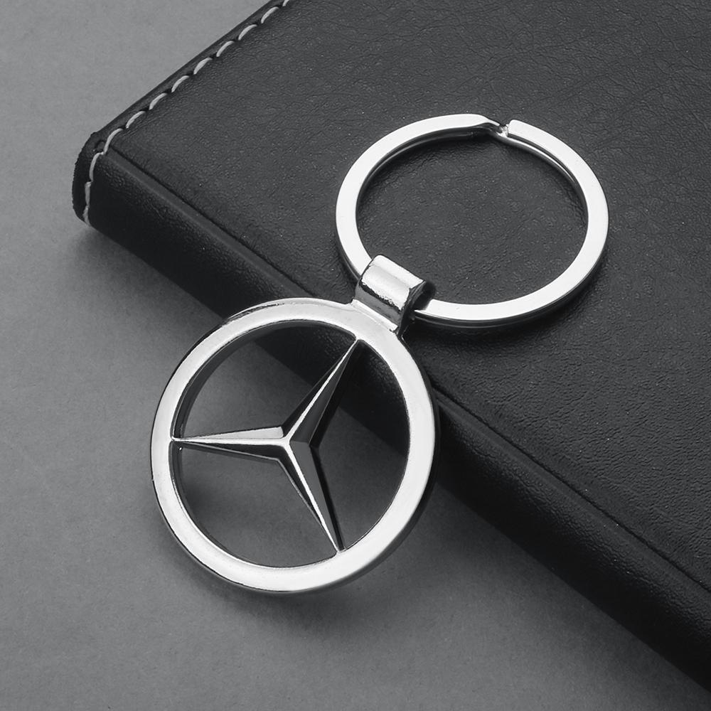 HOXL2 Leather/Metal Car Remote Key Cover Keychain Pendant Backpack For Mercedes Benz AMG A B C D M S R G Class GLA W176 W124 C260 C300