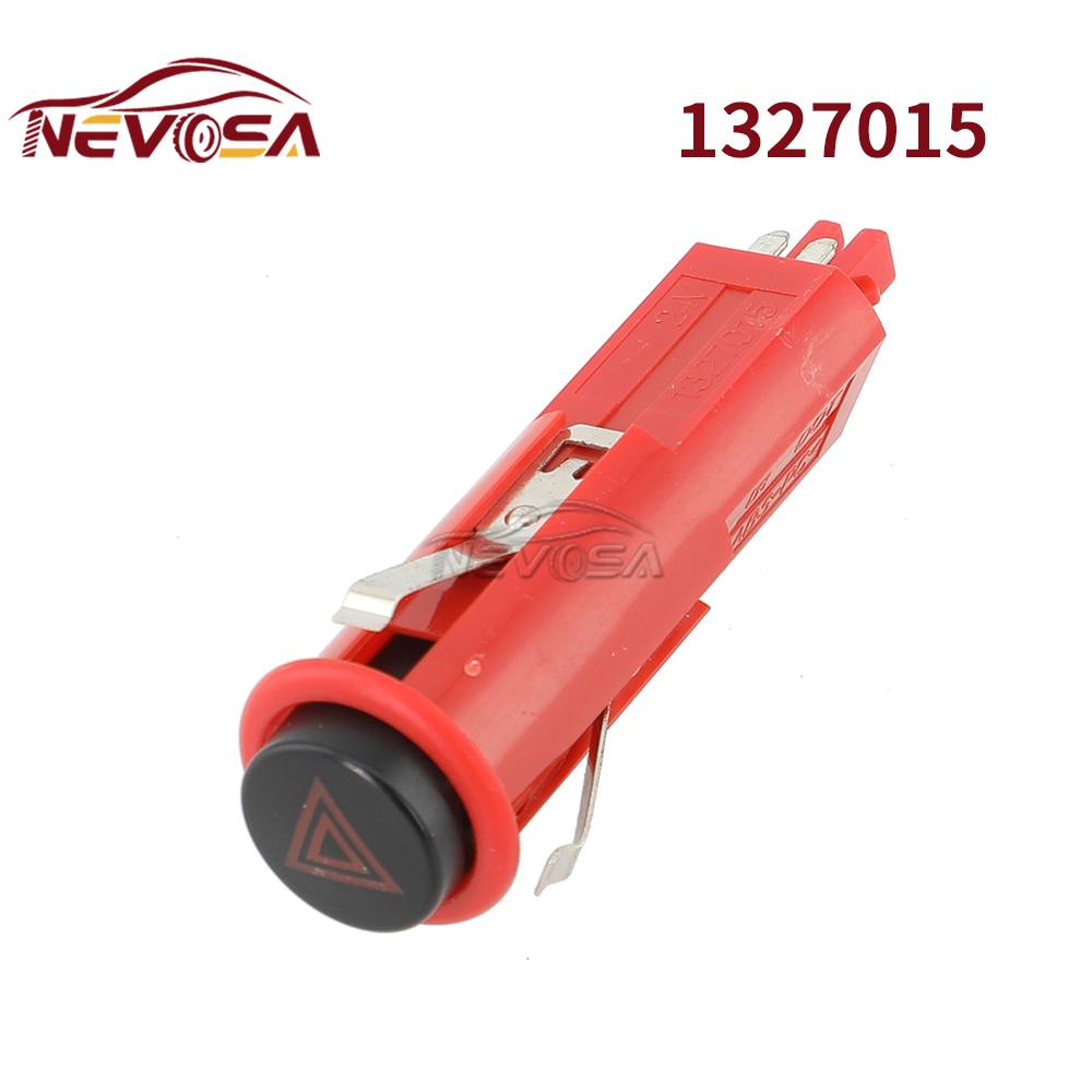 NEVOSA Car Emergency Hazard Warning Indicator Light Switch 1327015 For Scania 4-Series Scania Bus 4-/F-/K-/N-Series 24V 1327015