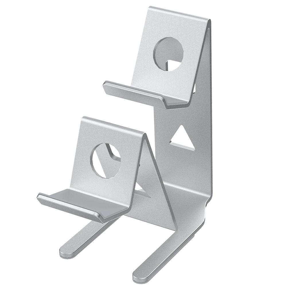 

Подставка-стойка для геймпадов, экономящая место, настольная подставка, двойной держатель для игровых контроллеров для Switch/PS5/PS4/Xbox, игровые аксессуары серебряный