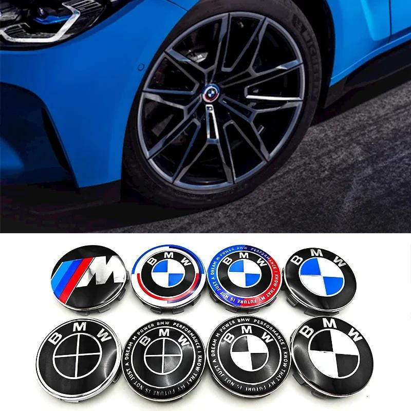 4 Stück 56/60/68 mm Radnabenkappen für BMW E36 E39 E46 E60 E90 E90 F01 F30 E93 G01 G20 G21 G30 G11 F15 X5 X3