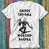 Smoke Skooma Worship Daedra Gamer Bicie Serca T-Shirt Top Koszulka 508