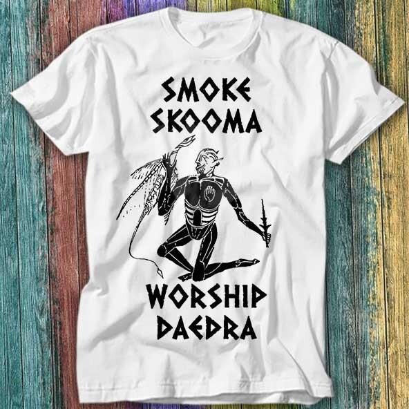 

Smoke Skooma Worship Daedra Gamer Heartbeat T Shirt Top Tee 508 4XL