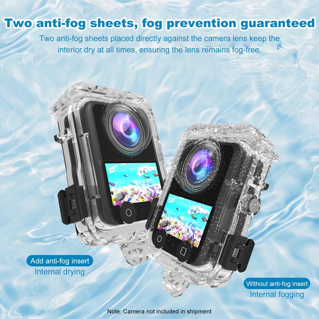 Wodoodporne Etui do Kamery na Głębokość 40m Dla DJI Osmo 360 Niewidoczne Etui Nurkowe Obudowa Ochronna Obudowa Akcesoria do Kamery