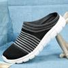 2024 Men Casual Mules Mesh Breathable Flat Slippers Summer Couple Shoes Large Size Loafers Fashion Shoes Men Street Slippers