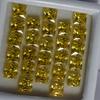 Sapphire Yellow Square Cut 12 Pcs Natural CERTIFIED Loose Gemstone 5x5 MM Lot S-45945