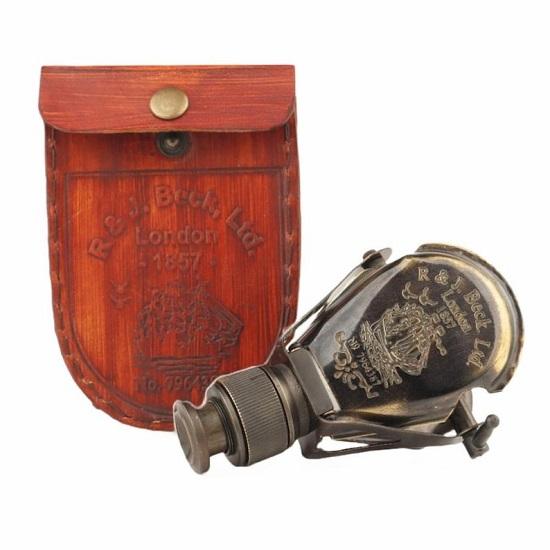 

Brass Sundial Compass with leather Box Brass Monocular Marine