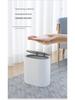 High-Gloss Flip Lid Slim Trash Can for Kitchen & Bathroom
