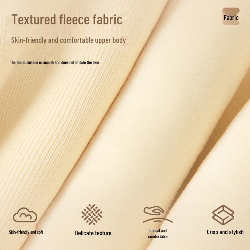 MINISO Men's Winter V-Neck Fleece Lined Cardigan Hoodie