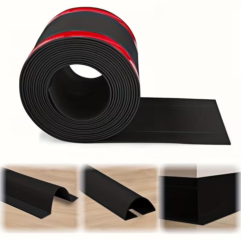 1PC 1m/3meters Soft Cord Cover Durable Flexible Wire Cover PVC Cable Management Floor Cable Cover Indoor