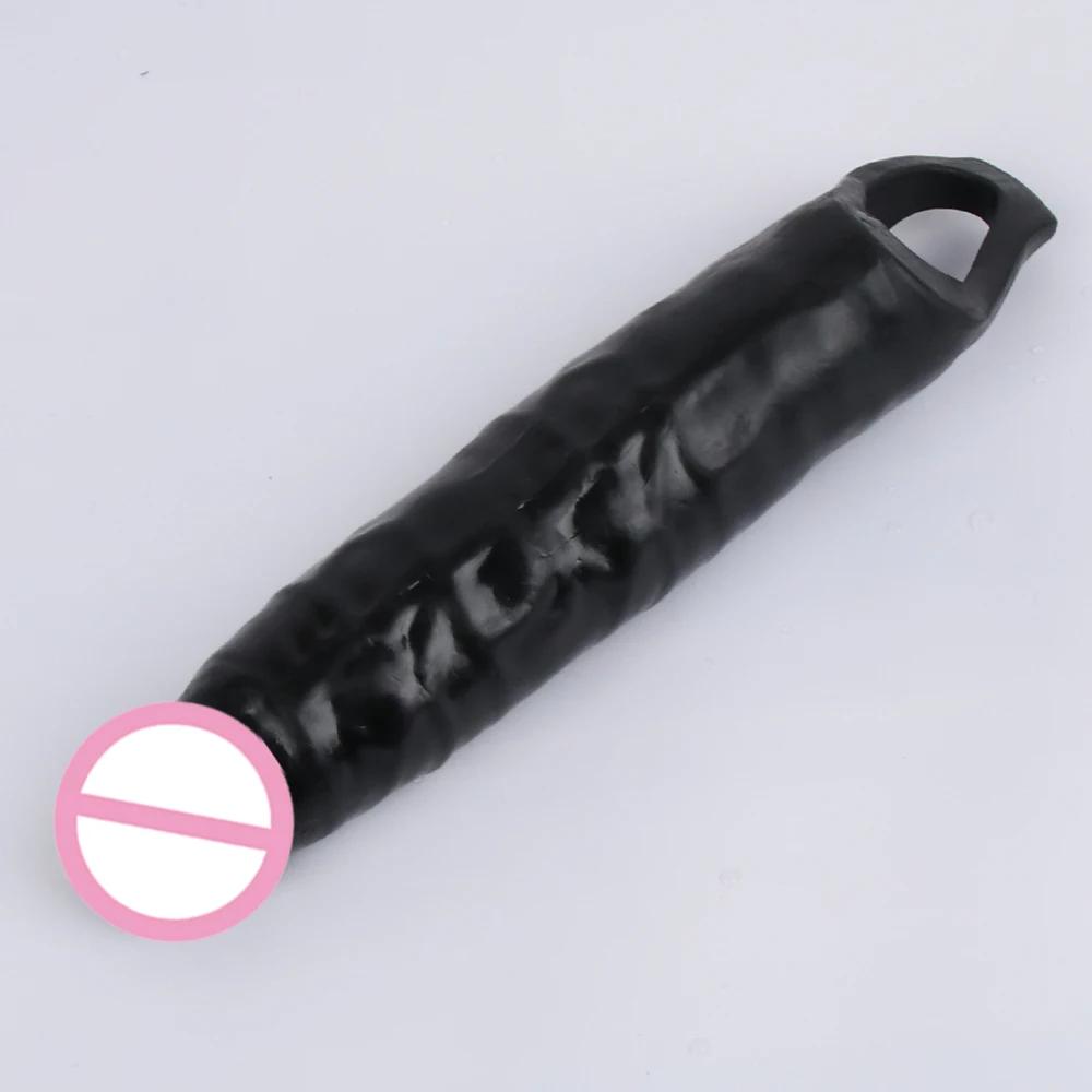 XXL 28cm Penishülle für Männer Penisvergrößerung Produkt Extender Hülle Silikon Sex Werkzeug Spielzeug Capa Peniana Dildo Hombre Funda Big Pene