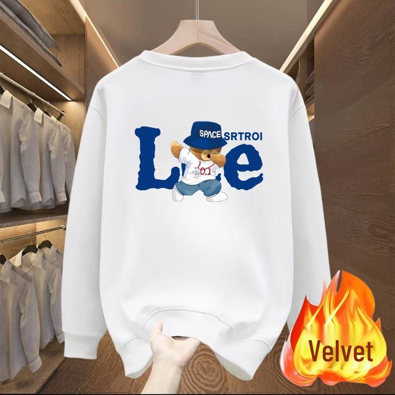 Trendiges Amerikanisches Print Crewneck Sweatshirt - Herbst Langarm, 10% Rabatt!