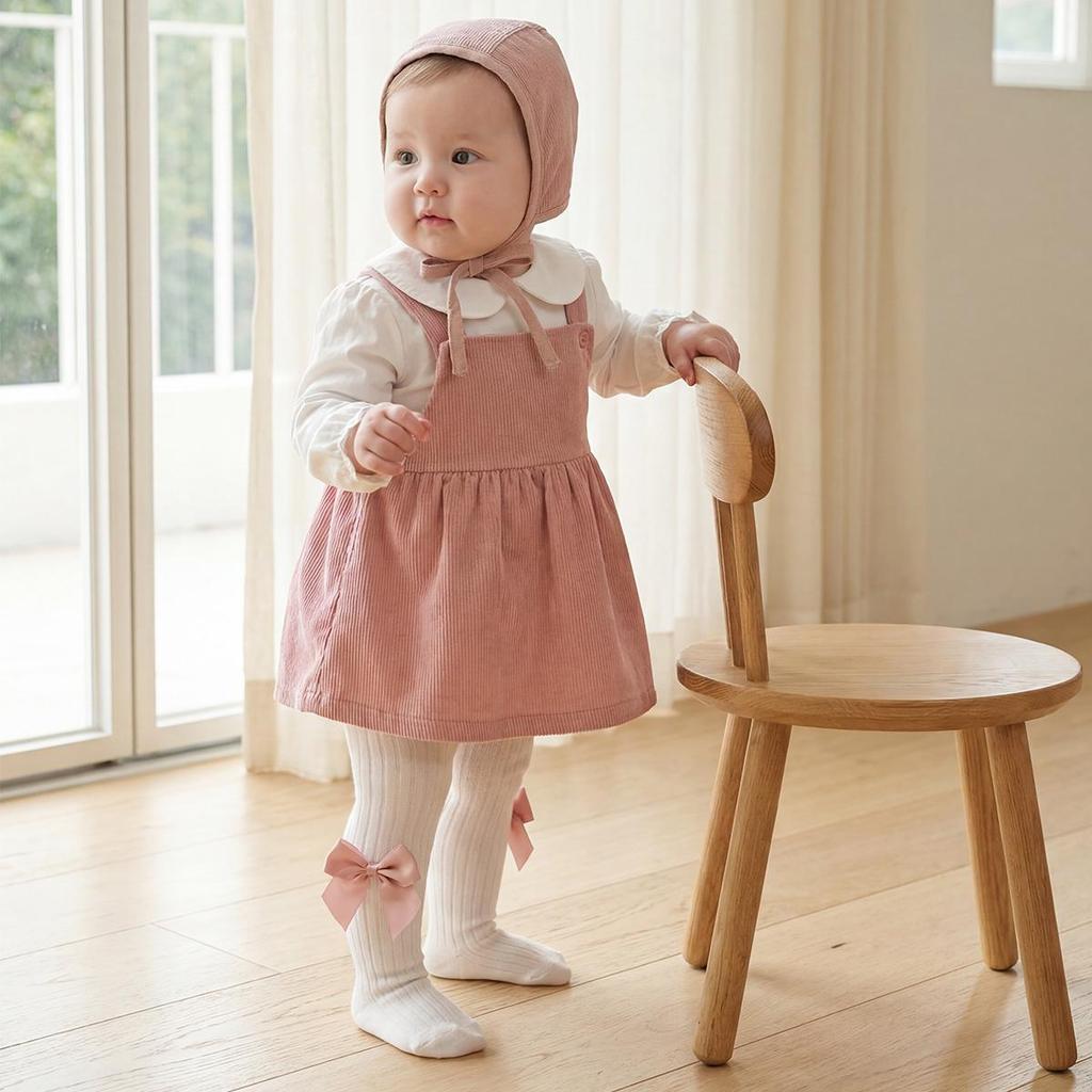 Girls' Cute Bow Knot Tights Base Layer for Spring and Autumn