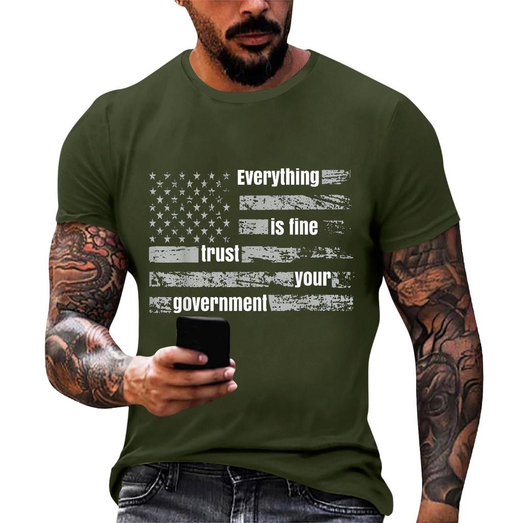 Everything Is Fine Trust Your Government Funny Humor Quote T-Shirt