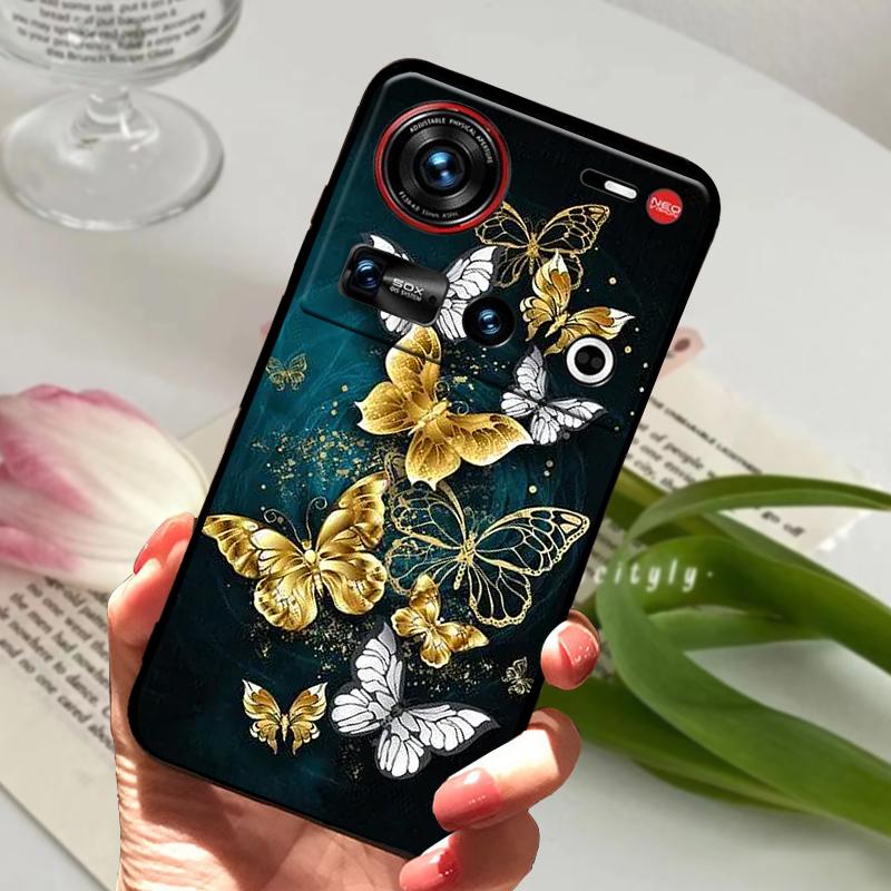 For ZTE Nubia Z70 Ultra 5G Case NX733J Shockproof Soft TPU Silicone Phone Cover For ZTE Nubia Z60S Pro 5G Z50S Pro Bumper Fundas