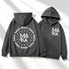 Autumn Men's Women's Hoodies Letter Maka Graphics Printing Unisex Fashion Pullover Long Sleeves Loose Casual Vintage Sweatshirts