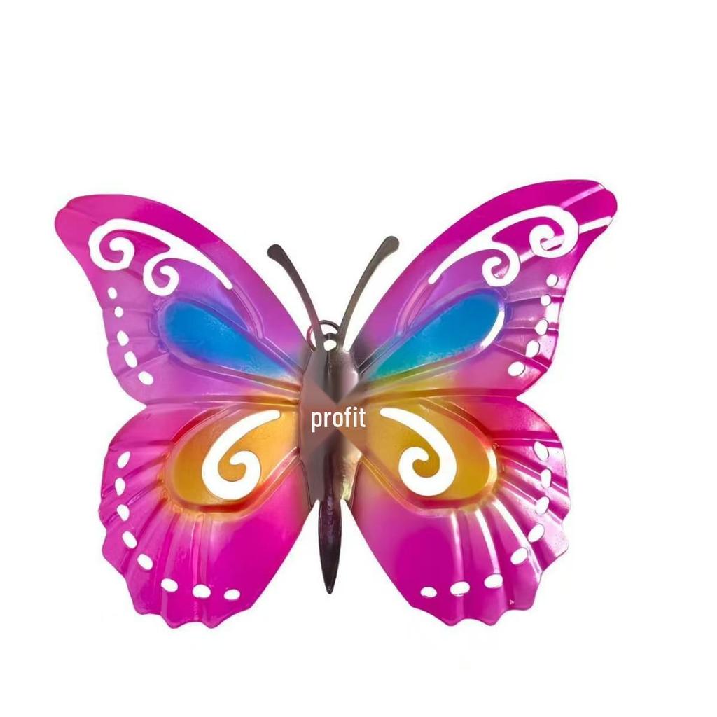 Colorful Metal Butterfly Wall and Garden Decoration