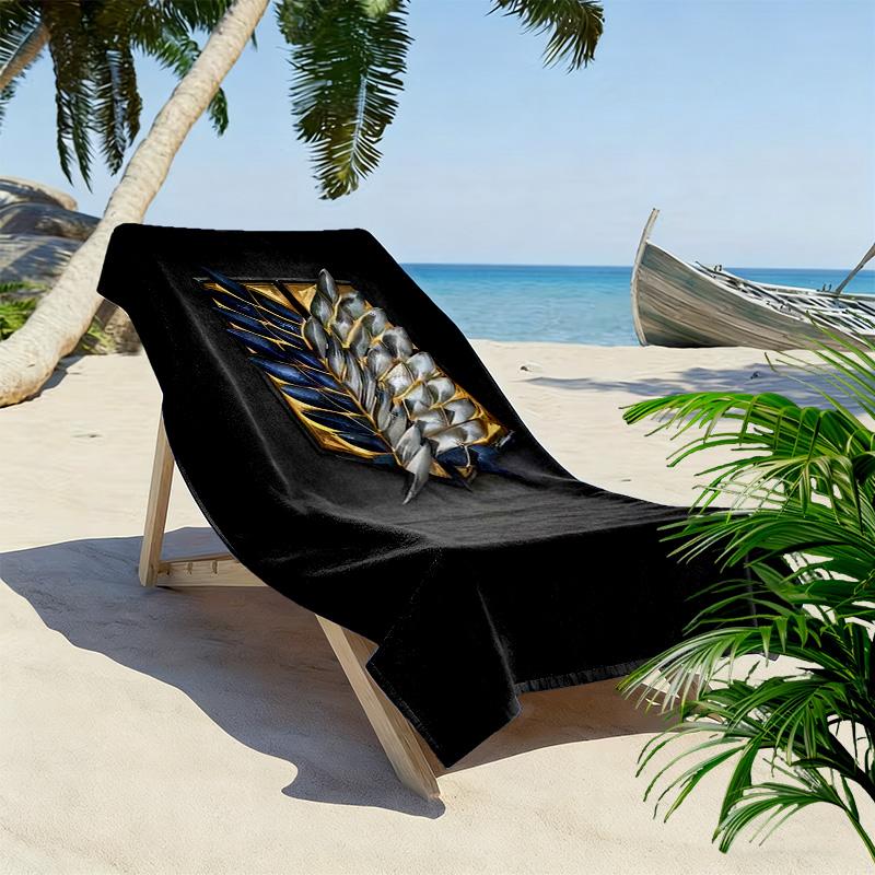 Guardian Realm beach towel soft Beach towel for vacation photos quick-drying swim towel seaside Absorbent bath towel Fashion Comfort beach
