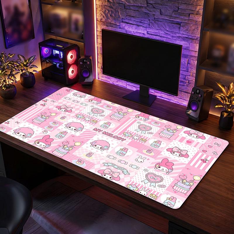 Big Mouse PadMy Melody Extended Soft Desk Mat Gaming Office Computer Table Decor Mat