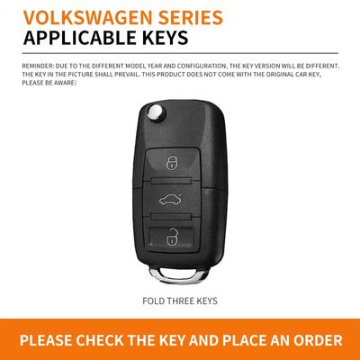 2025 Hot Fashion TPU Car Flip Key Cover Case for Volkswagen for VW Bora Polo Tiguan Jetta Passat B5 B6 B7 Golf Beetle for Skoda