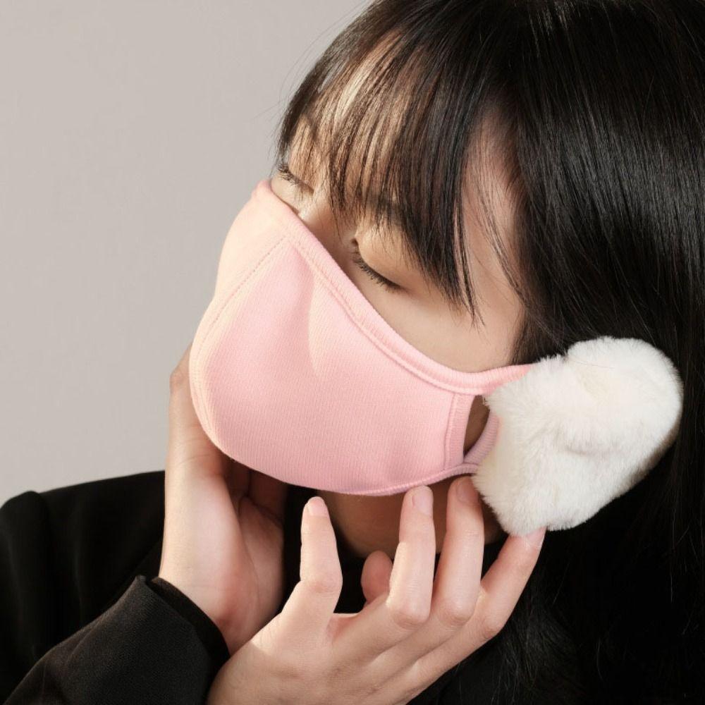 Windproof Mouth Cover Cold-proof Face Mask Fashion 2-in-1 Mask & Earmuffs  for Outdoor Activities