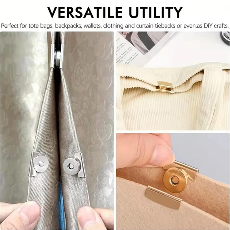 10Pairs Seamless Magnetic Button Strong Magnet Buckle Hidden Button For Shoulder Bag Wallet Clothes DIY Craft Accessories NEW